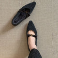 Damen spitze Ballerinas mit zierlichem Blumenakzent R&B