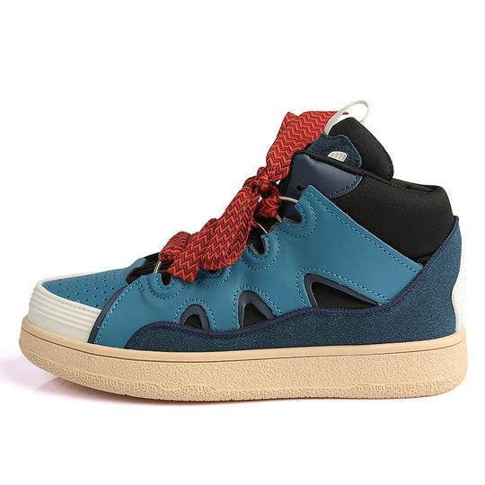 Damen Sportliche High-Top Sneakers mit elastischem Schnürsystem R&B