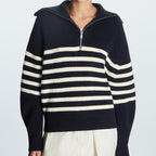 Damen Strickpullover im maritimen Stil
