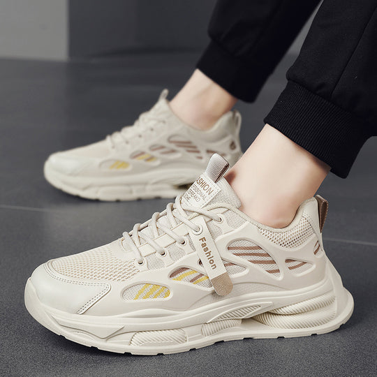 Damen Sportliche Leichtgewicht Sneakers mit atmungsaktivem Mesh-Obermaterial und dämpfender Sohle R&B