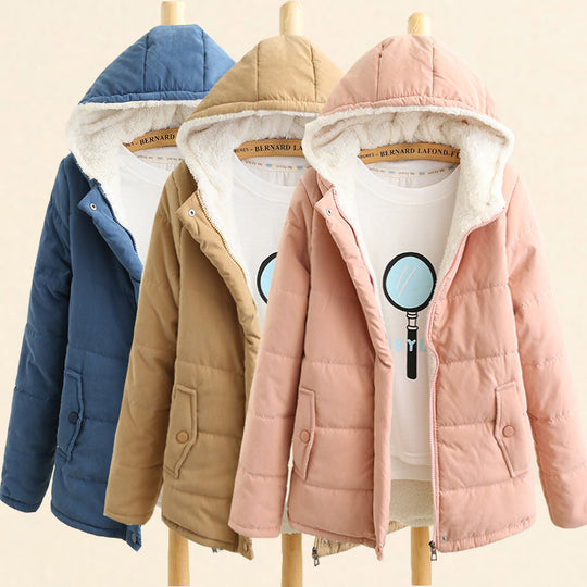Damen gesteppte Übergangsjacke mit kuscheligem Fleece-Innenfutter und praktischen Taschen R&B