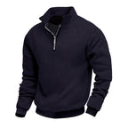 Herren modischer Stehkragenpullover mit strukturiertem Material R&B