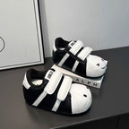 Damen Bequeme Kindersneaker mit niedlichem Tiermotiv und praktischem Klettverschluss