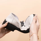 Damen Modische Loafers mit edel verzierten Schnallen R&B
