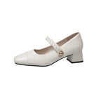 Damen elegante Sling-Pumps mit dekorativem Riemen und komfortablem Blockabsatz R&B