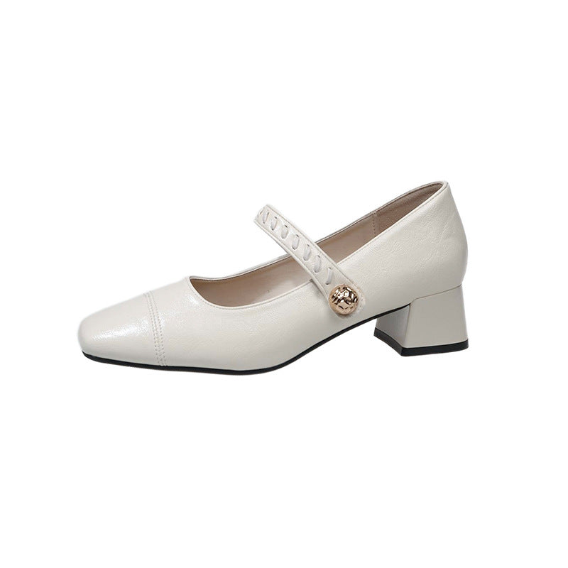 Damen elegante Sling-Pumps mit dekorativem Riemen und komfortablem Blockabsatz R&B