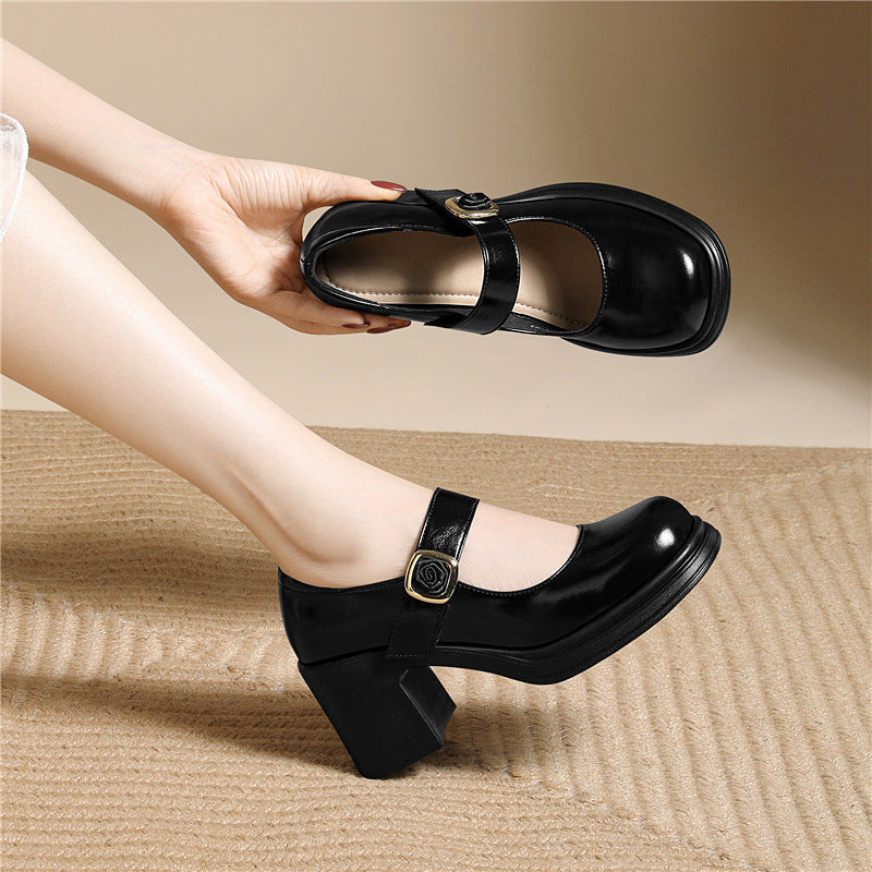 Damen Elegante und modische Ballerinas mit verstellbarem Riemen R&B
