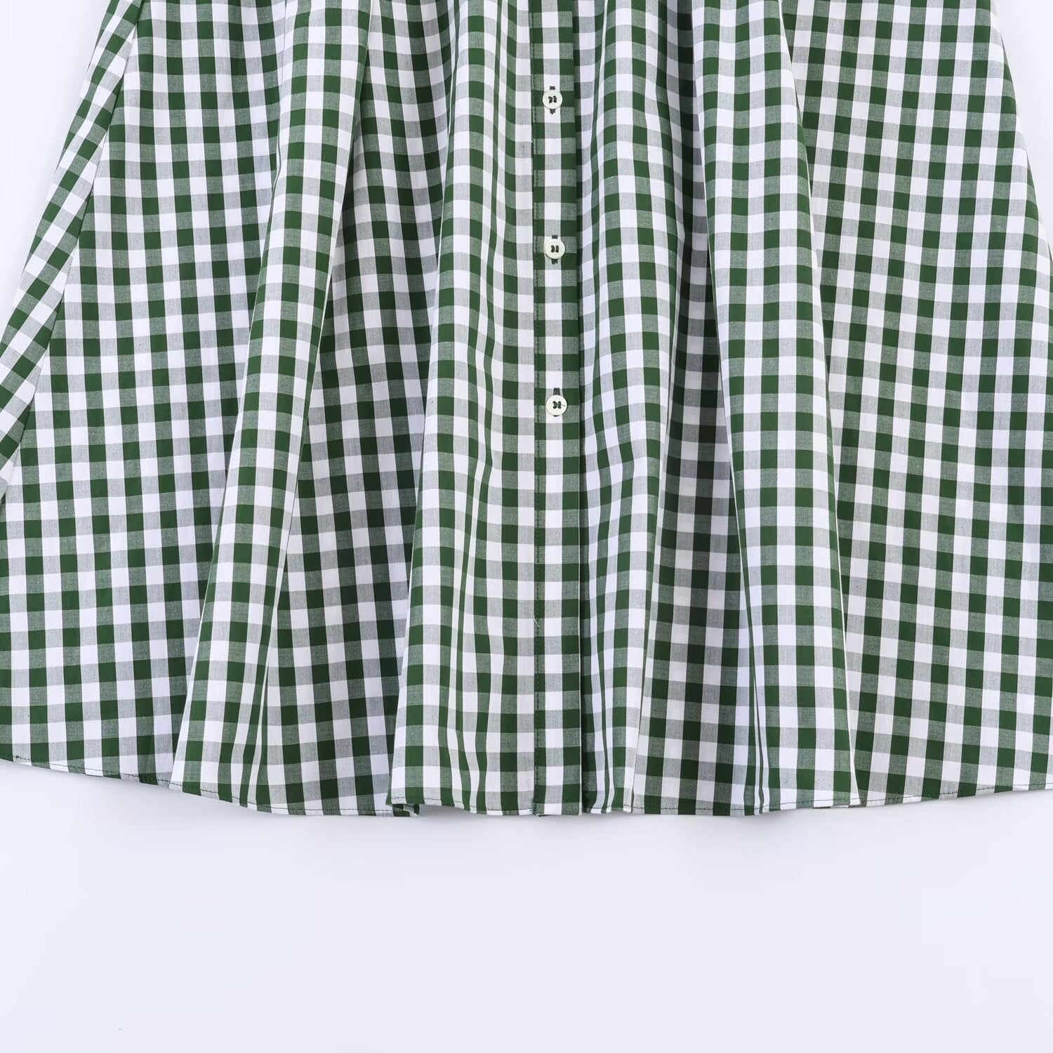 Damen Hemdblusenkleid im karierten Design mit Taillengürtel R&B