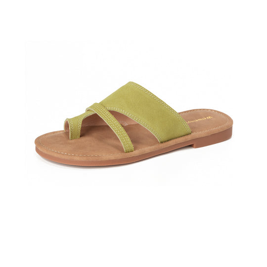 Damen Riemensandalen mit bequemen Fußbett und eleganten Kreuzriemen R&B