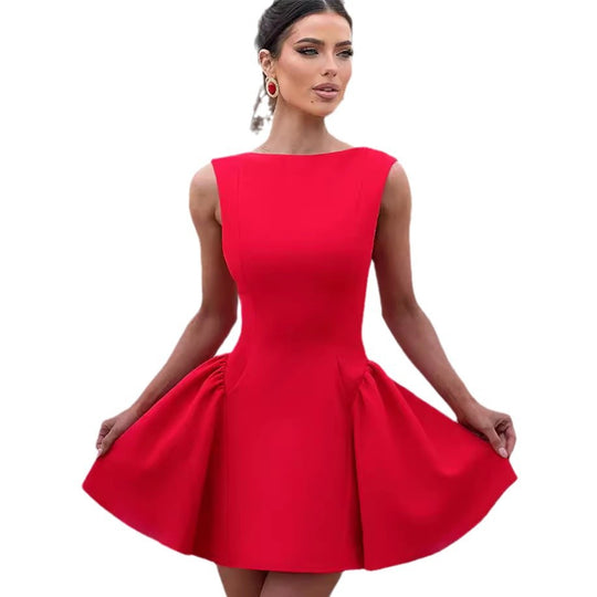 Damen Kleid mit A-Linien Schnitt und eleganter Silhouette R&B
