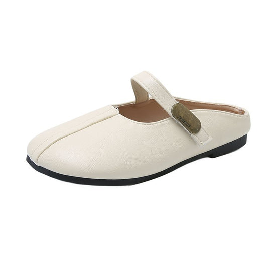 Damen Bequeme Hausschuh-Mules mit verstellbarem Riemen R&B