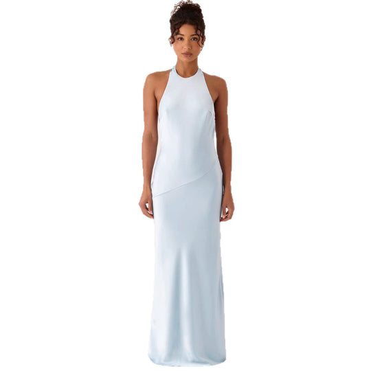 Damen Elegantes Abendkleid mit schickem Halterdesign und fließendem Stoff R&B