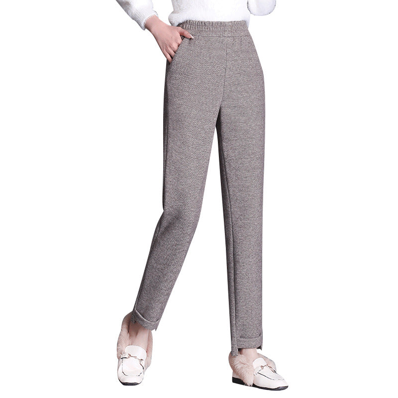 Damen Stoffhose mit elastischem Bund und Taschen