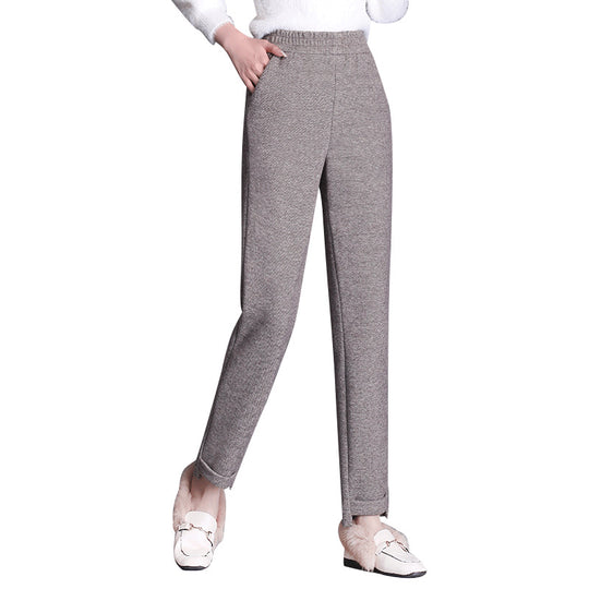 Damen Stoffhose mit elastischem Bund und Taschen