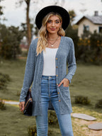 Damen Strickjacke mit strukturiertem Muster und praktischen Taschen R&B 1753970709