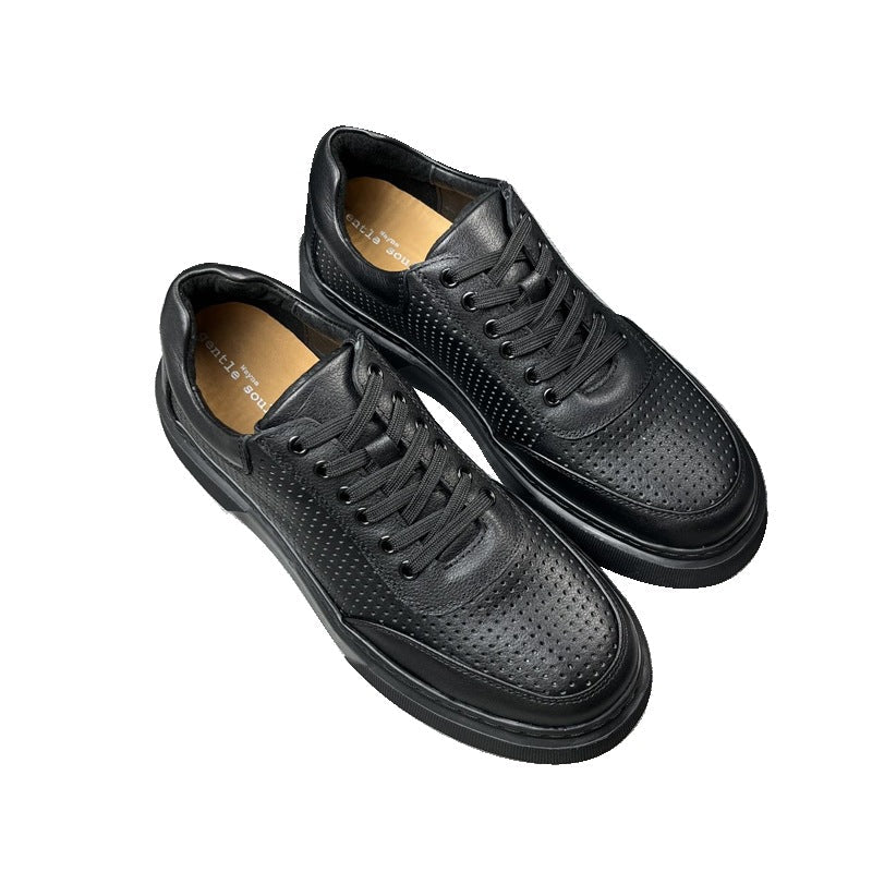 Damen zeitlose Sneakers mit perforierten Details