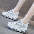 Damen Chunky Sneakers mit extra rutschfester Sohle und atmungsaktiver Mesh-Oberfläche R&B