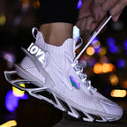 Damen Sportliche Traingsneakers mit atmungsaktiver Mesh-Oberfläche und dämpfender Sohle R&B