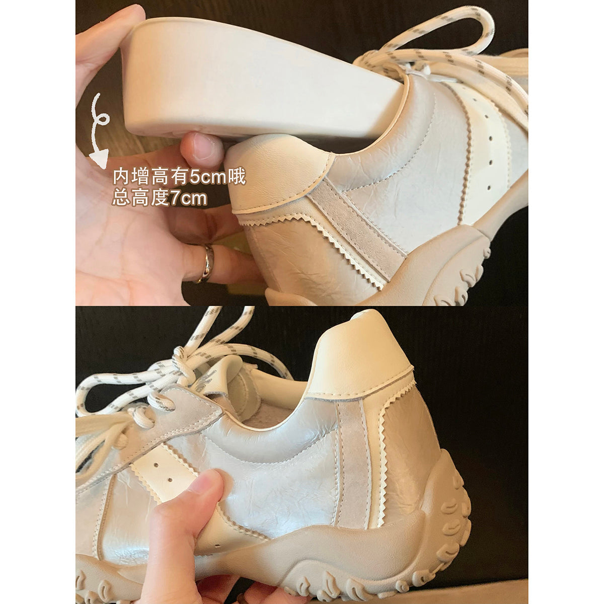 Damen sportliche Sneakers mit atmungsaktivem Obermaterial und rutschfester Sohle R&B