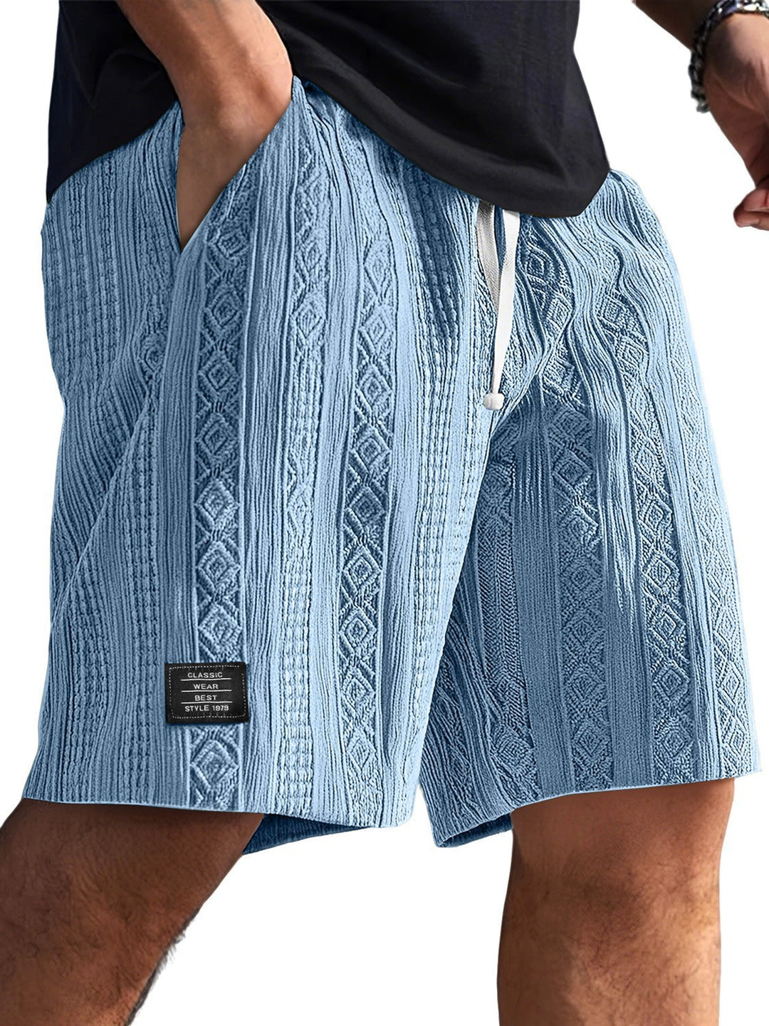 Herren Stilvolle Freizeithosen im lässigen Strickdesign R&B