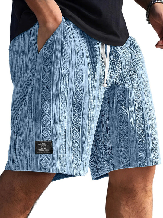 Herren Stilvolle Freizeithosen im lässigen Strickdesign R&B
