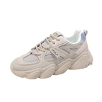 Damen Chunky Sneakers mit atmungsaktiver Mesh-Oberfläche und dämpfender Sohle R&B