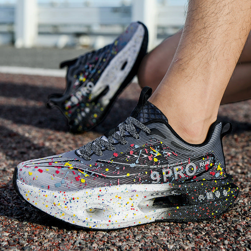 Damen Leuchtende Lauf-Sneaker mit atmungsaktivem Obermaterial und stoßdämpfender Sohle R&B