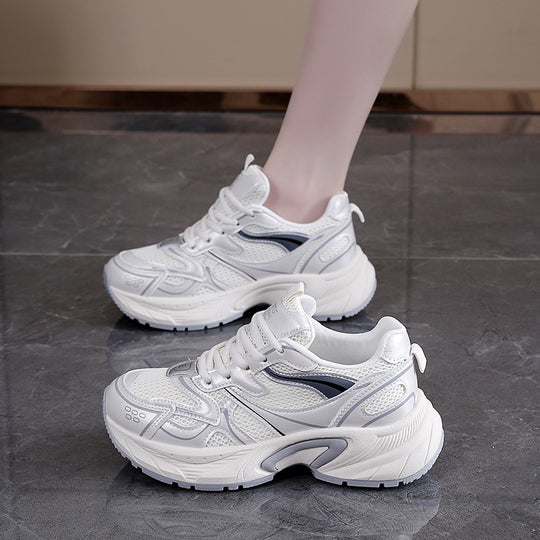 Damen Sportliche Sneakers mit atmungsaktiver Mesh-Oberfläche und stabilisierender Profilsohle R&B
