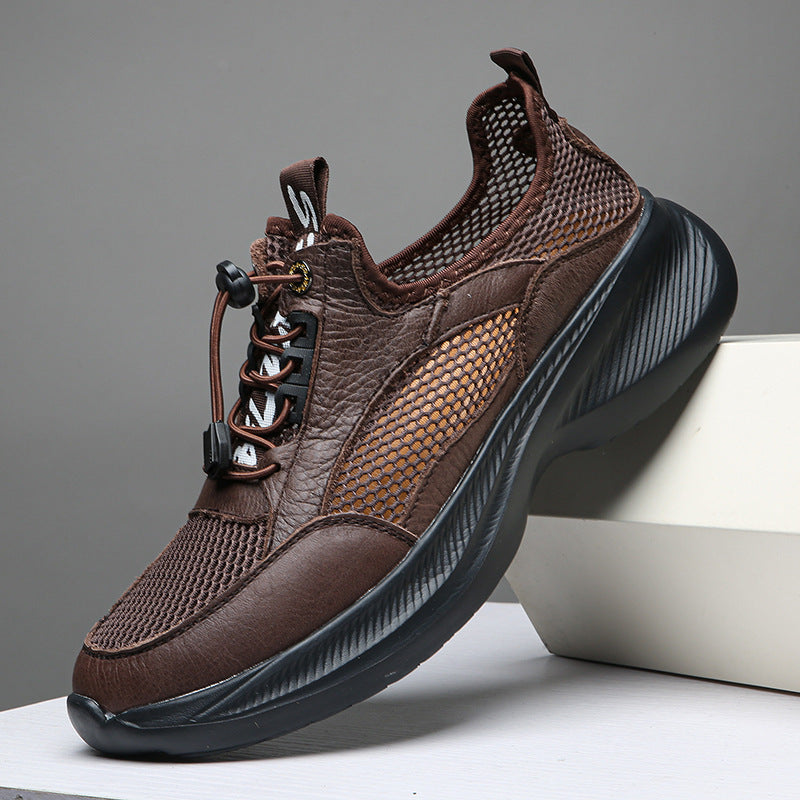 Herren Atmungsaktive Freizeitsneaker mit elastischem Schnellverschluss R&B