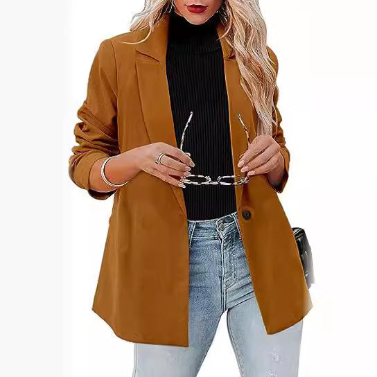 Damen Modischer Blazer mit lässigem Schnitt R&B