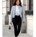 Damen elegante Jacke mit strukturiertem Design R&B