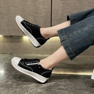 Damen modische Sneakers mit praktischem Reißverschluss und atmungsaktivem Obermaterial R&B