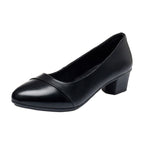 Damen Komfortable Blockabsatz Pumps R&B
