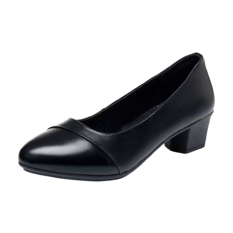 Damen Komfortable Blockabsatz Pumps R&B