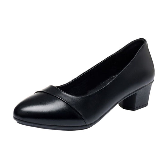 Damen Komfortable Blockabsatz Pumps R&B