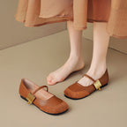 Damen Ballerinas mit verstellbarem Riemchen und modischem Akzent