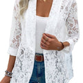 Damen elegante Spitzenjacke mit lässigem Schnitt R&B