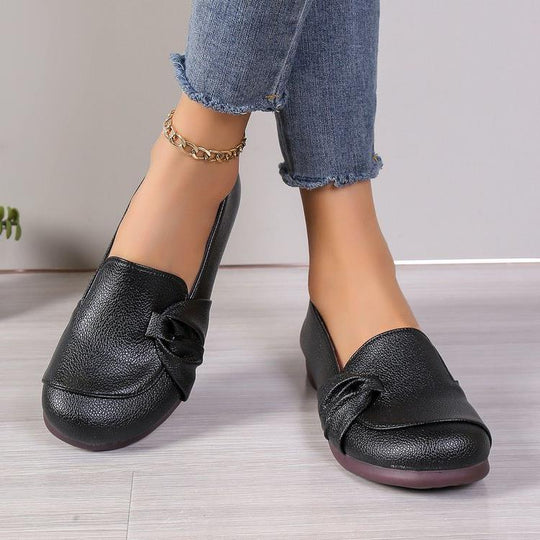 Damen Bequeme Ballerinas mit eleganter Schleifen-Applikation R&B
