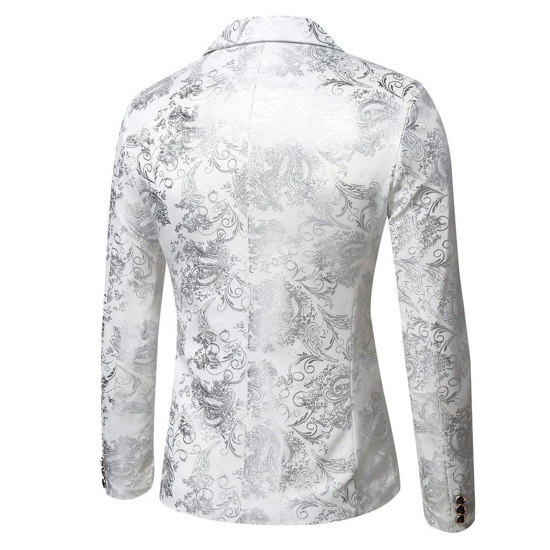 Damen eleganter Blazer mit floralem 3D-Design R&B