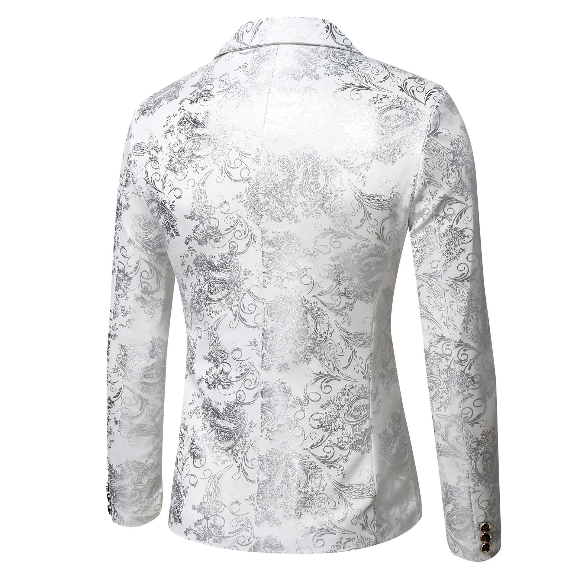 Damen eleganter Blazer mit floralem 3D-Design
