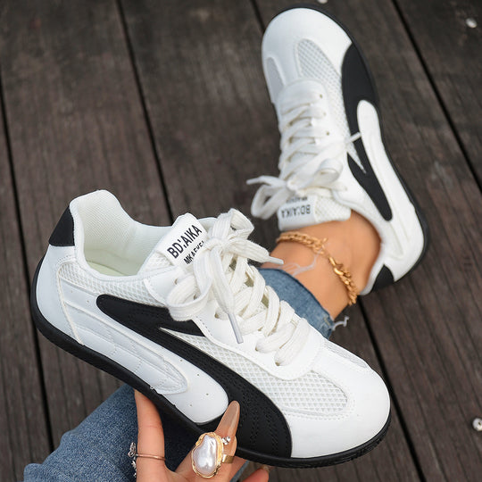 Damen Sportliche Sneaker mit atmungsaktivem Mesh-Material und rutschfester Sohle R&B