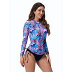 Damen Rashguard mit langem Arm und verstellbarem Saum R&B