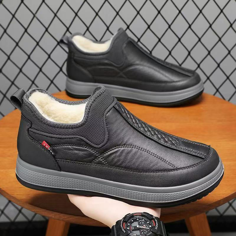 Damen Bequeme Lammfell gefütterte Slipper Schuhe R&B