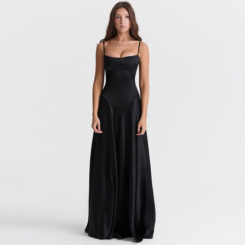 Damen Elegantes Abendkleid mit tailliertem Schnitt und schwingendem Rock R&B