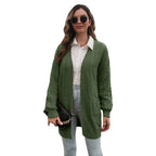Damen Großer Strickcardigan mit Zopfmuster R&B