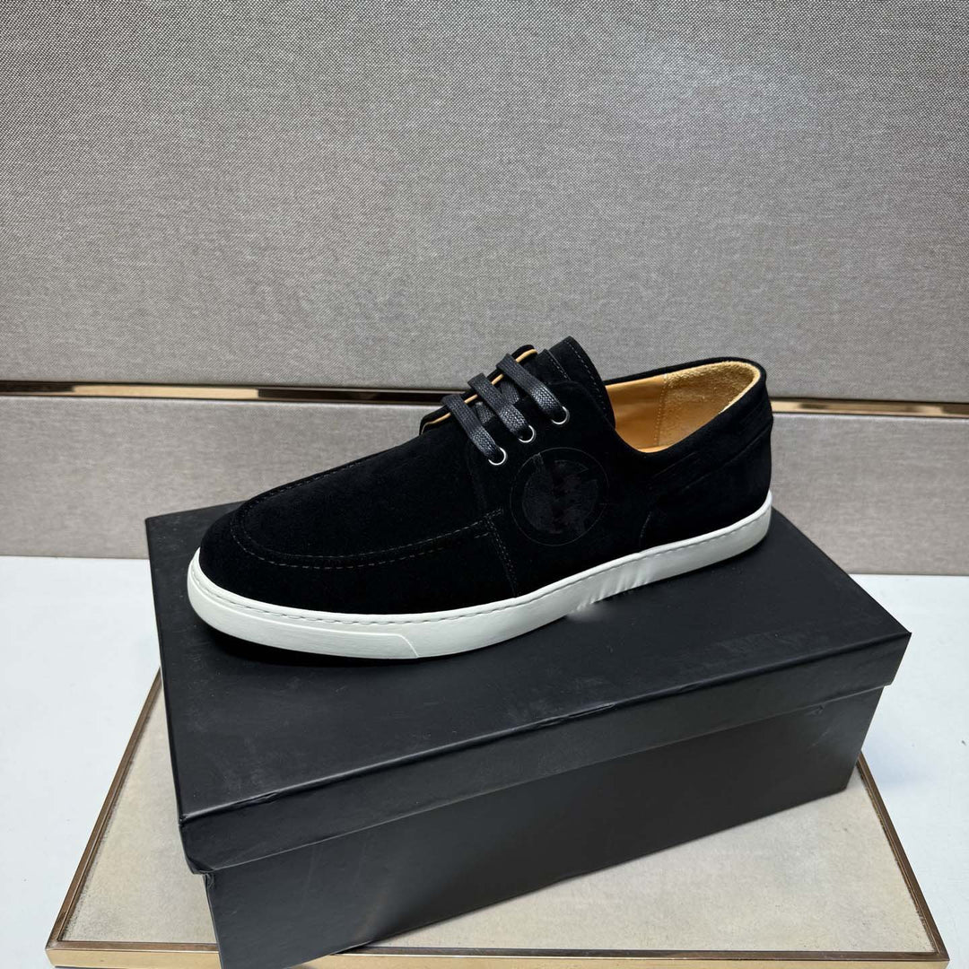 Damen Mokassin Sneakers aus weichem Wildleder mit rutschfester Sohle R&B