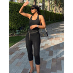 Damen Eleganter und figurbetonter Jumpsuit mit hochgeschlossenem Kragen R&B