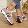 Damen Sportliche Retro Sneakers mit rutschfester Laufsohle R&B
