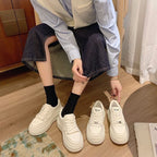 Damen Sportliche Plateau-Sneaker mit rutschfester Gummisohle und atmungsaktivem Obermaterial