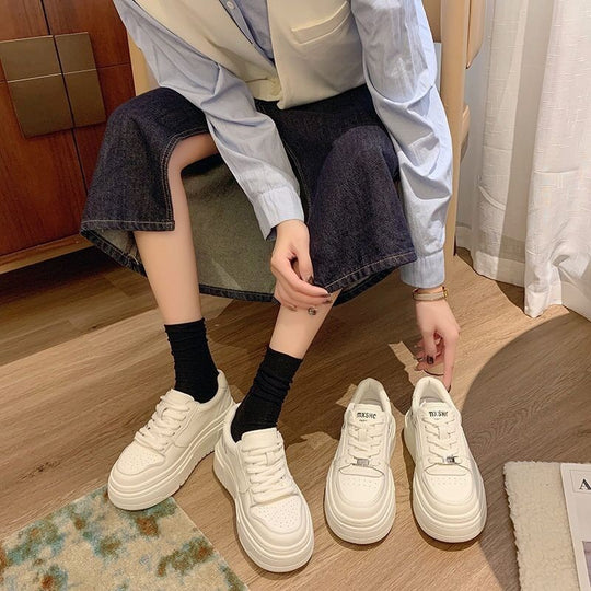 Damen Sportliche Plateau-Sneaker mit rutschfester Gummisohle und atmungsaktivem Obermaterial R&B